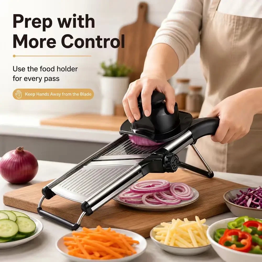 Adjustable Stainless Steel Mandoline Slicer