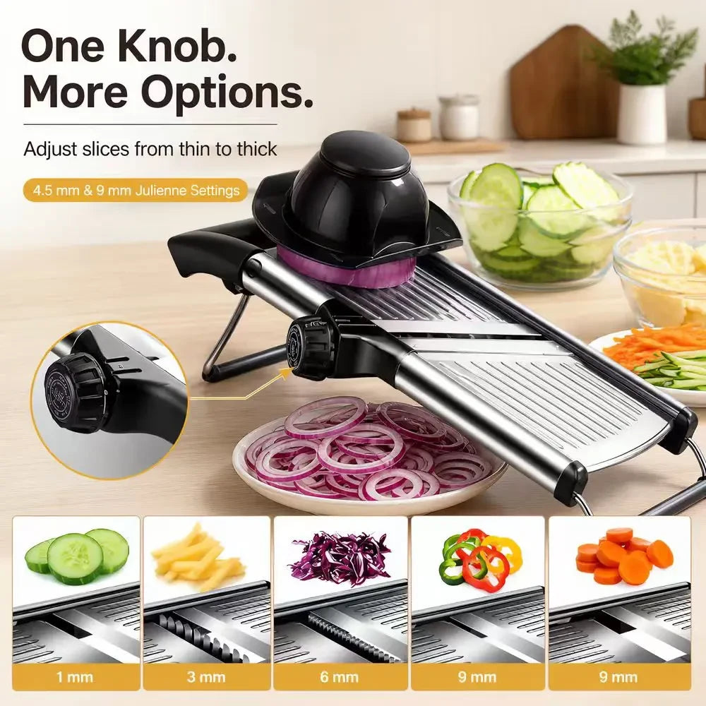 Adjustable Stainless Steel Mandoline Slicer
