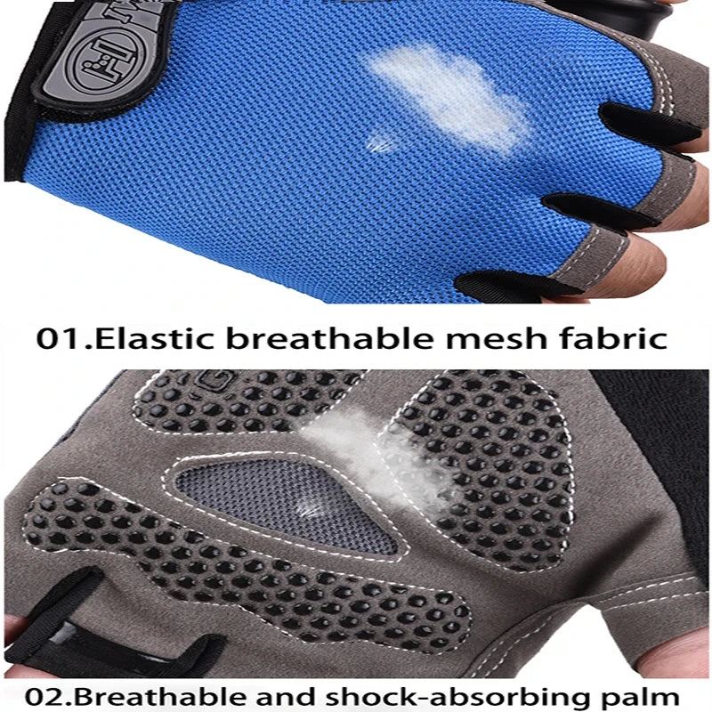 Breathable Athletic Half Finger Gloves