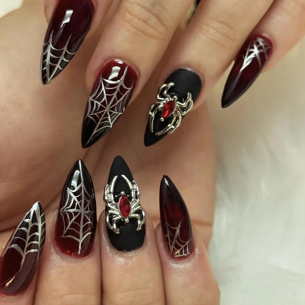 Almond Halloween Press on Nails