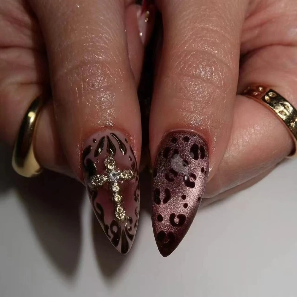 Almond French Press On Nails