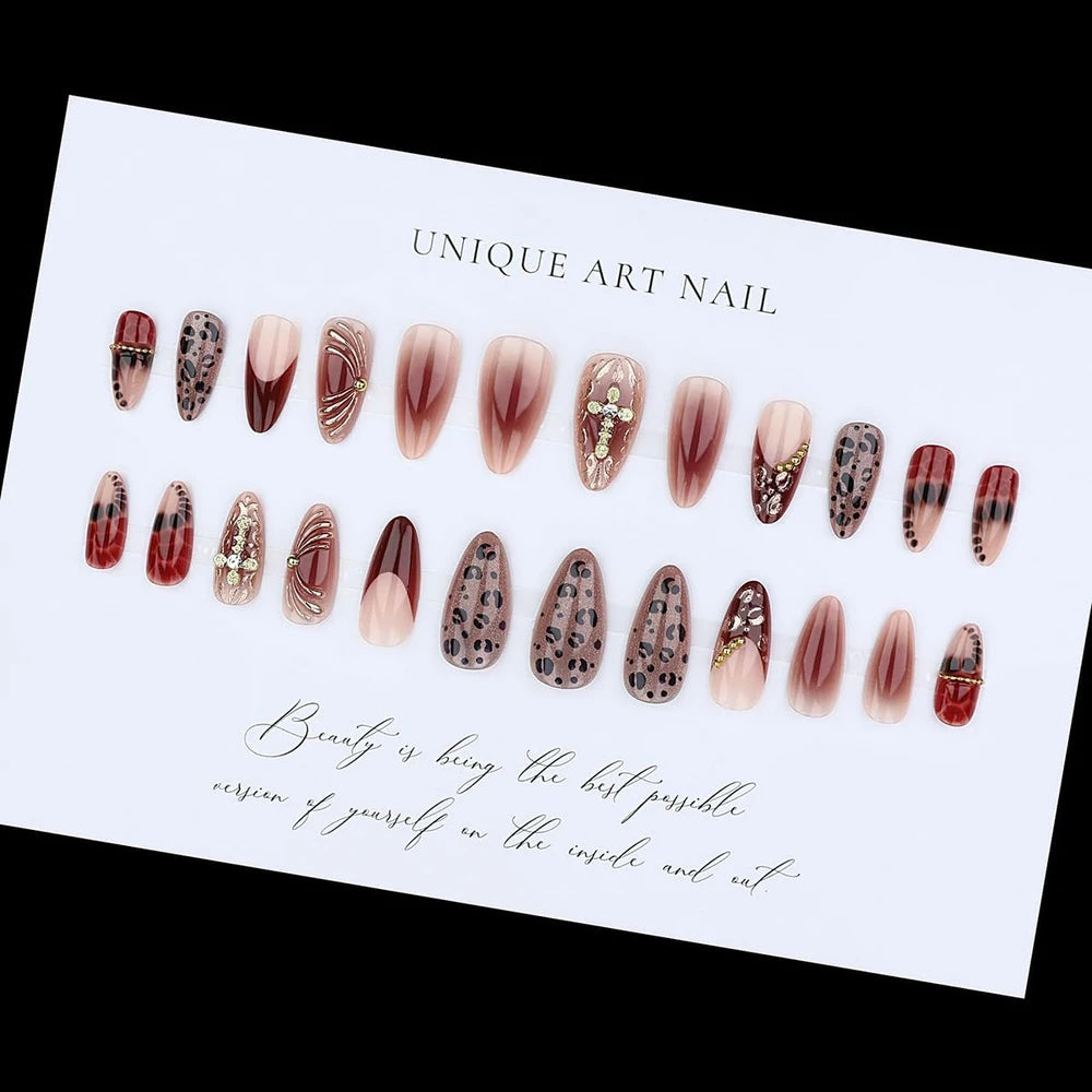 Almond French Press On Nails