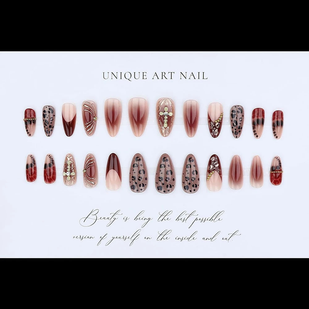 Almond French Press On Nails