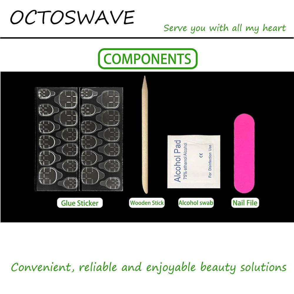 Octoswave Long Stiletto Press On Nails