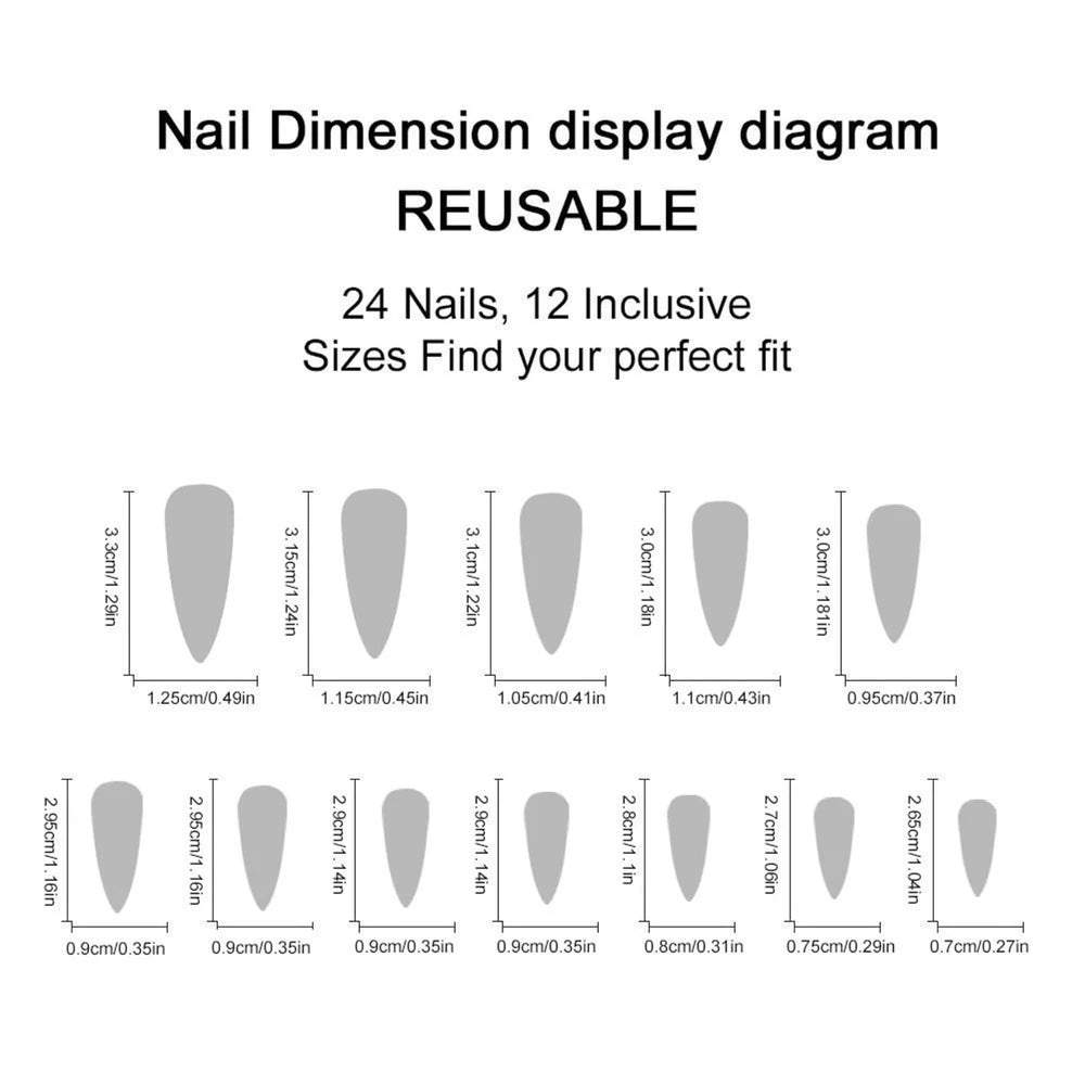 Octoswave Long Stiletto Press On Nails