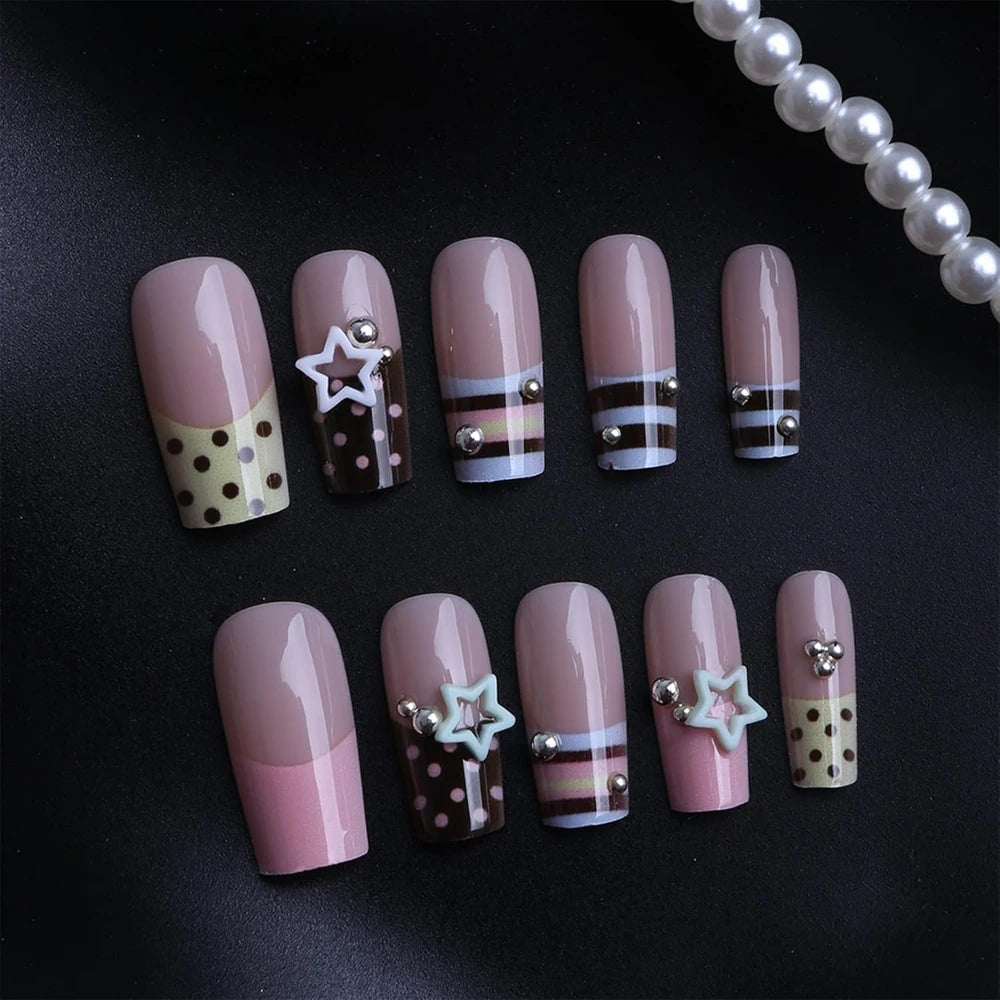 Long Square Press On Nails