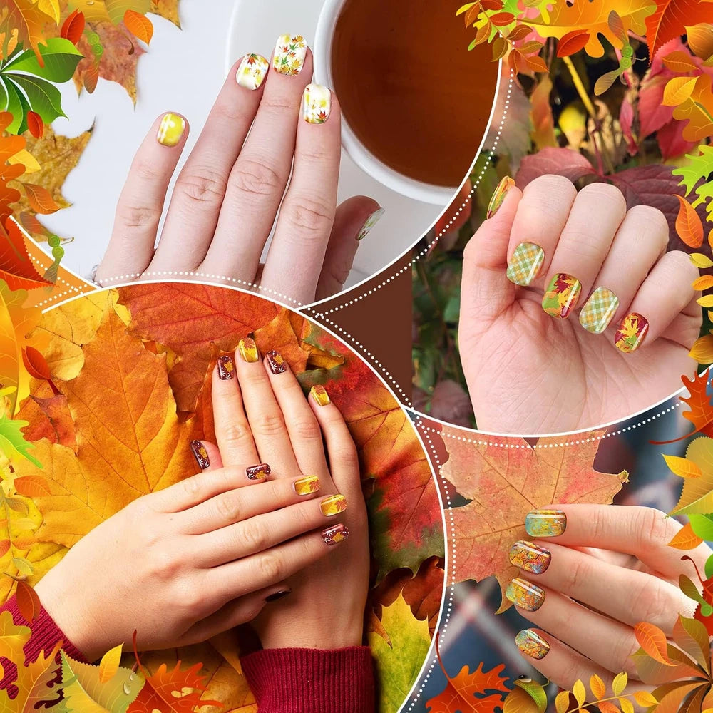 Fall Thanksgiving Press On Nails