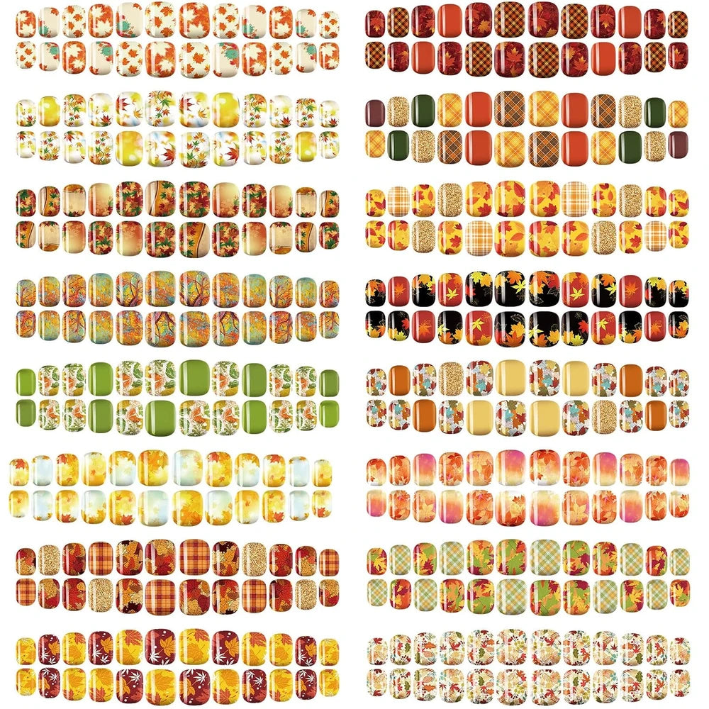 Fall Thanksgiving Press On Nails