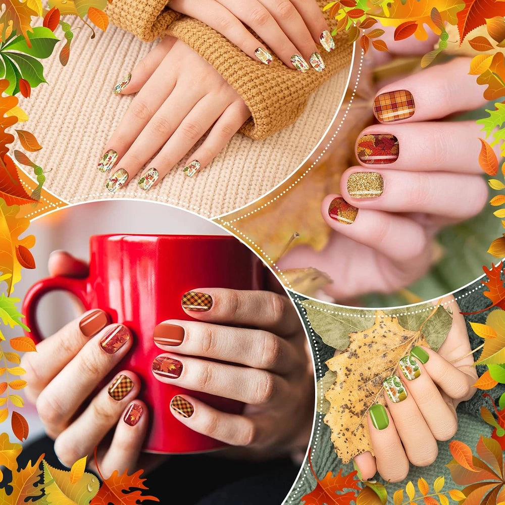 Fall Thanksgiving Press On Nails