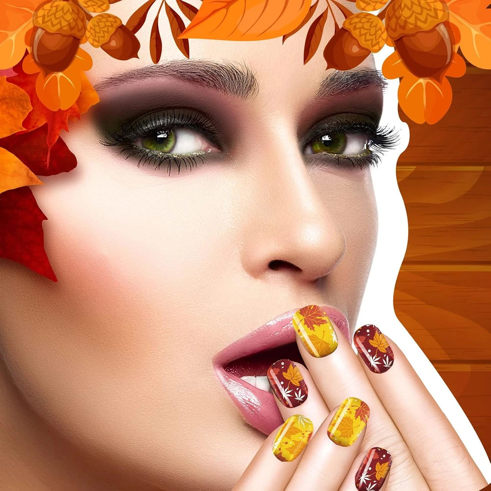 Fall Thanksgiving Press On Nails