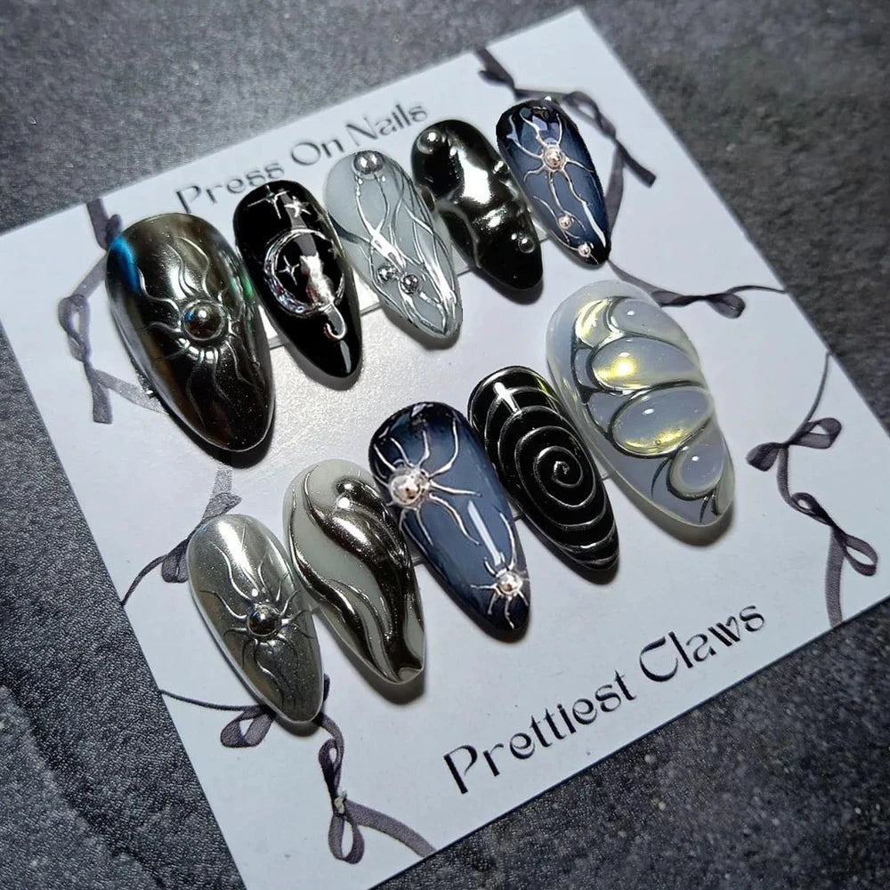 Gothic Handmade Press On Nails