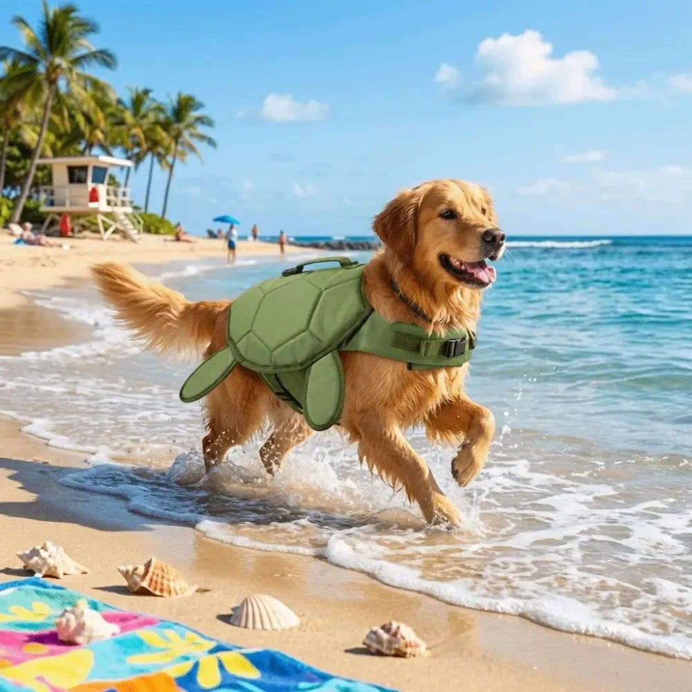 Cute Turtle Shape Dog Life Jacket