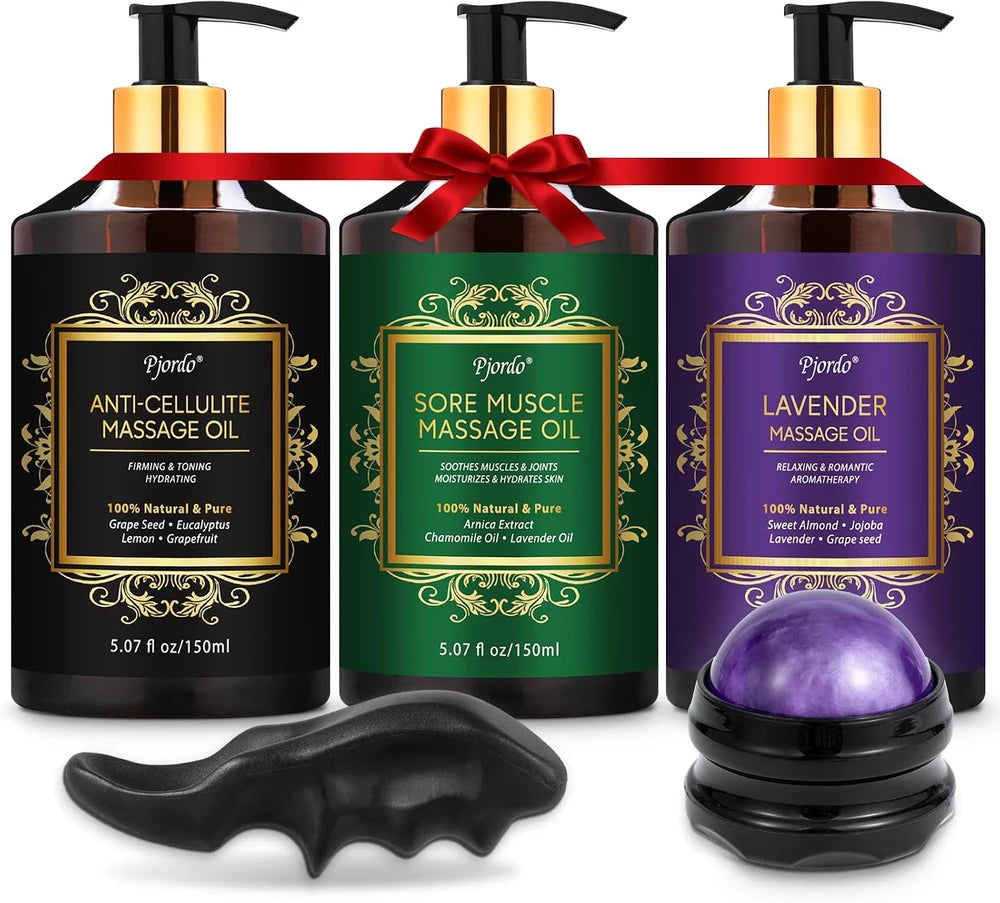 Lavender Massage Oil Kit