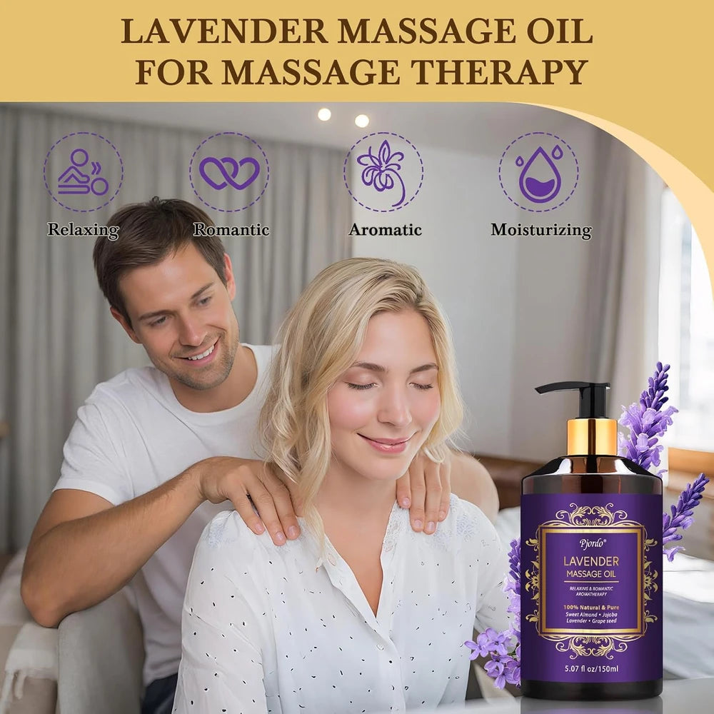 Lavender Massage Oil Kit
