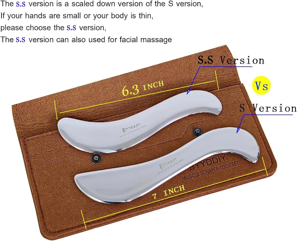 Stainless Steel Gua Sha Muscle Scraper