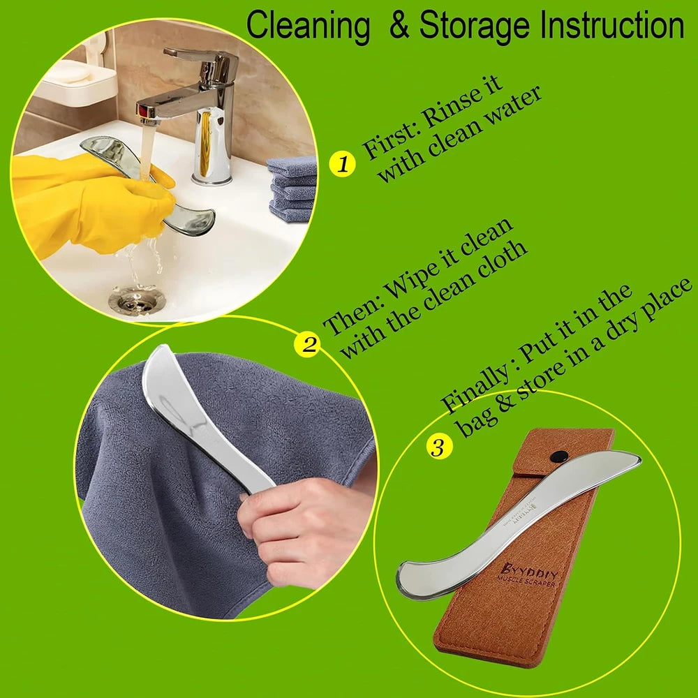 Stainless Steel Gua Sha Muscle Scraper