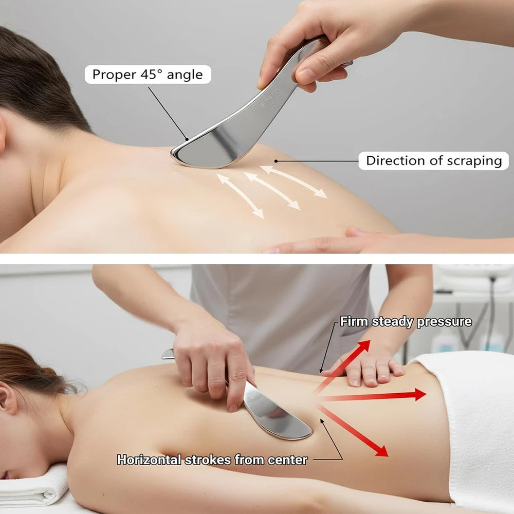 Stainless Steel Gua Sha Muscle Scraper