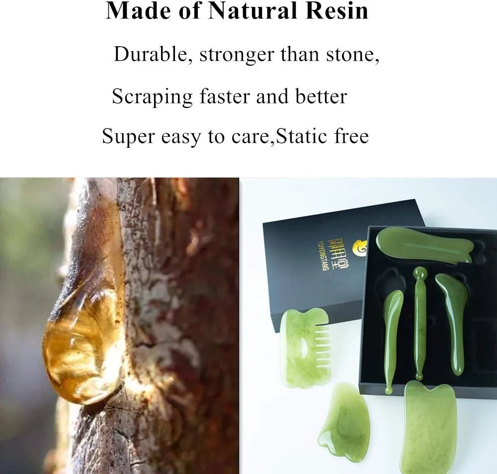 Natural Resin Gua Sha Tool Set