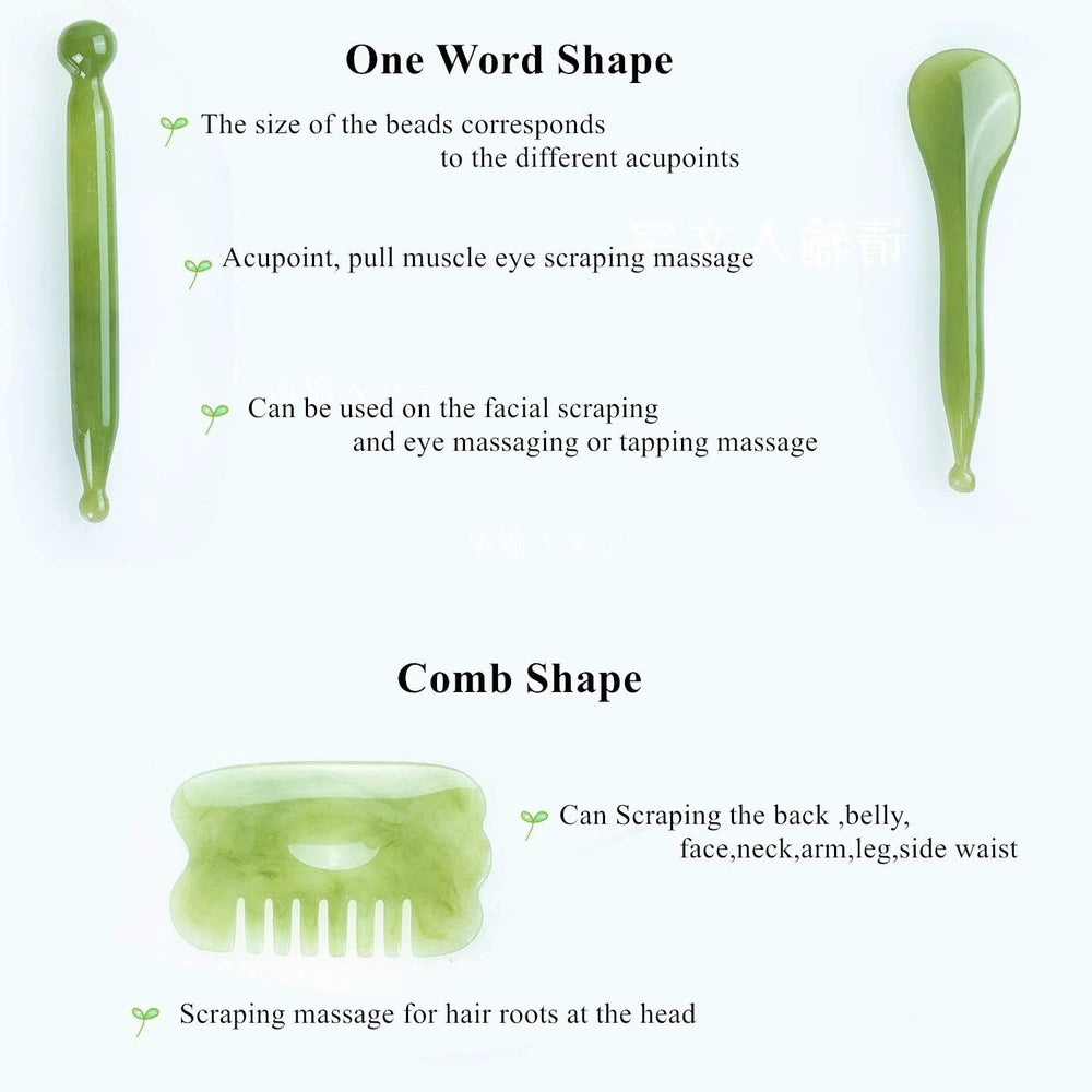 Natural Resin Gua Sha Tool Set