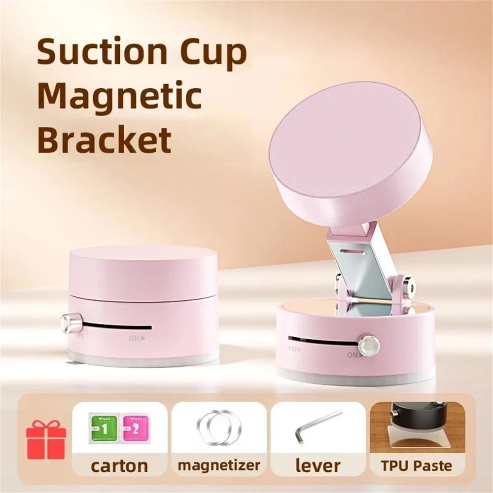 Magnetic Phone Vacuum Suction Cup Holder