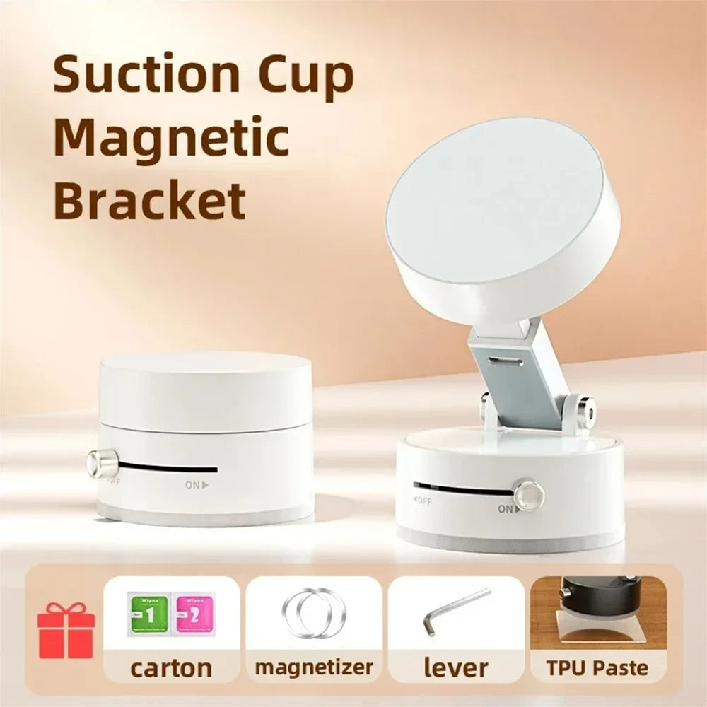 Magnetic Phone Vacuum Suction Cup Holder
