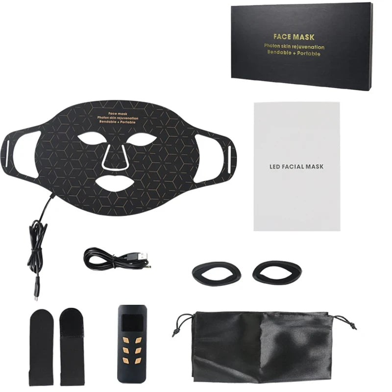 Portable LED Light Therapy Face Mask