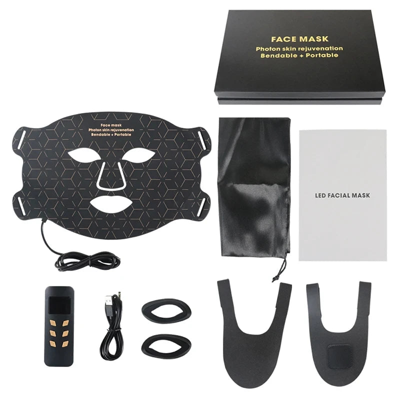 Portable LED Light Therapy Face Mask